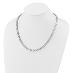 Sterling Silver Rhodium-Plated Chain Necklace 5mm
