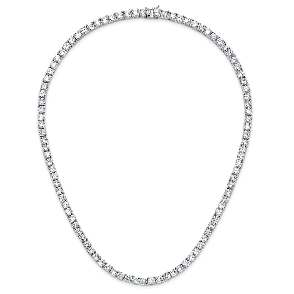 Sterling Silver Rhodium-Plated Chain Necklace 5mm
