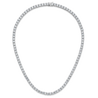 Sterling Silver Rhodium-Plated Chain Necklace 5mm