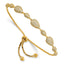 Pear Shape Pave Cubic Zirconia Bracelet in Gold-Plated Sterling Silver, 7mm - Sophia Jewelers