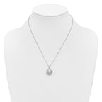 Tapered Baguette & Princess Cubic Zirconia Necklace in Sterling Silver, 18 Inch - Sophia Jewelers