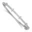 Cubic Zirconia Lines Bangle Bracelet in Sterling Silver, 2.8mm - Sophia Jewelers