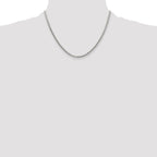 Sterling Silver Polished 2.9mm Domed Curb Chain