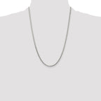 Sterling Silver Polished 2.9mm Domed Curb Chain