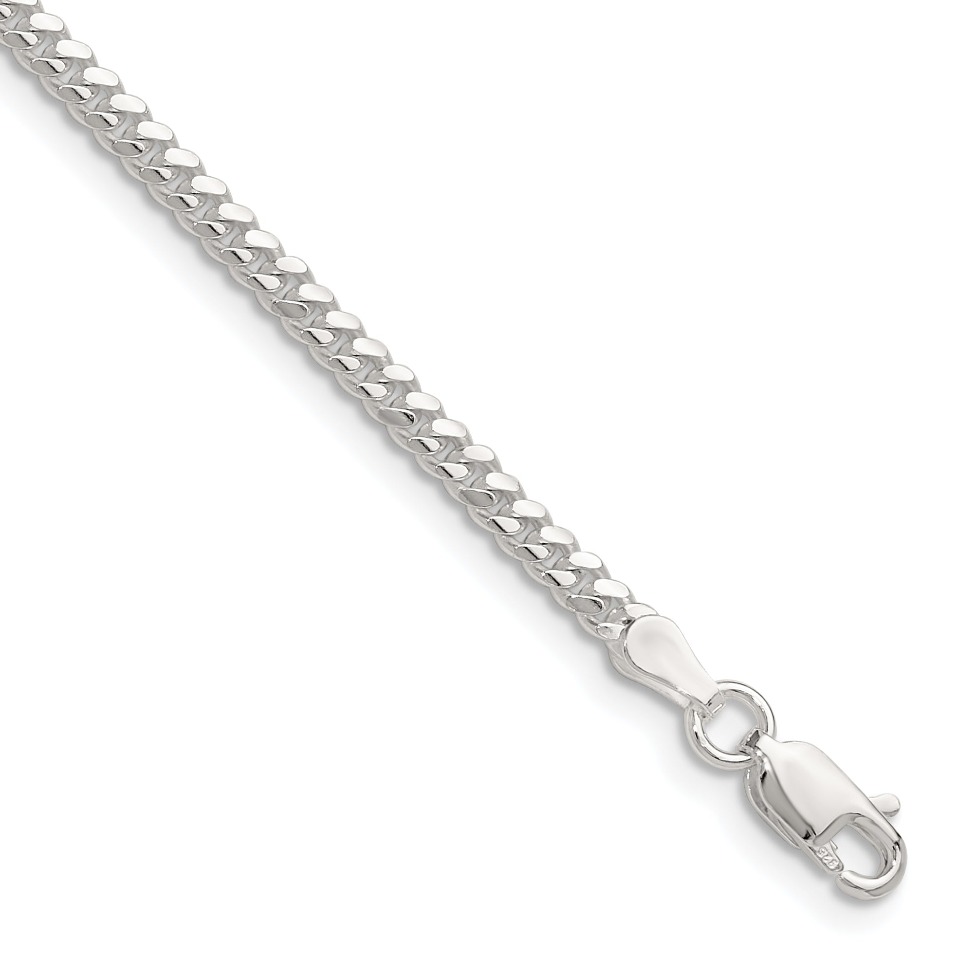 Sterling Silver Polished 2.9mm Domed Curb Chain Main image