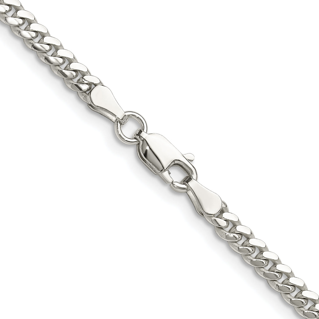 Sterling Silver Curb Chain Necklace 3.4mm