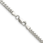 Sterling Silver Curb Chain Necklace 3.4mm