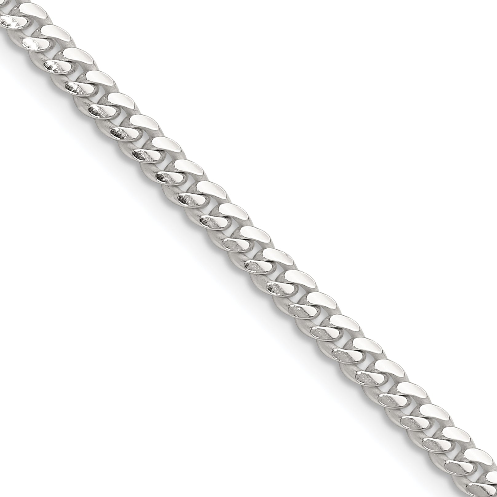 Sterling Silver Curb Chain Necklace 3.4mm Main image