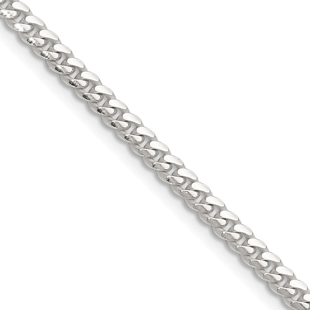 Sterling Silver Curb Chain Necklace 3.4mm