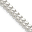 Sterling Silver 6.4mm Polished Domed Curb Chain