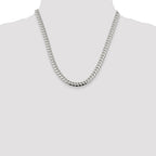 Sterling Silver 7.0mm Polished Domed Curb Chain