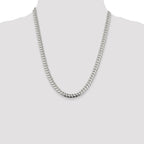 Sterling Silver 7.0mm Polished Domed Curb Chain