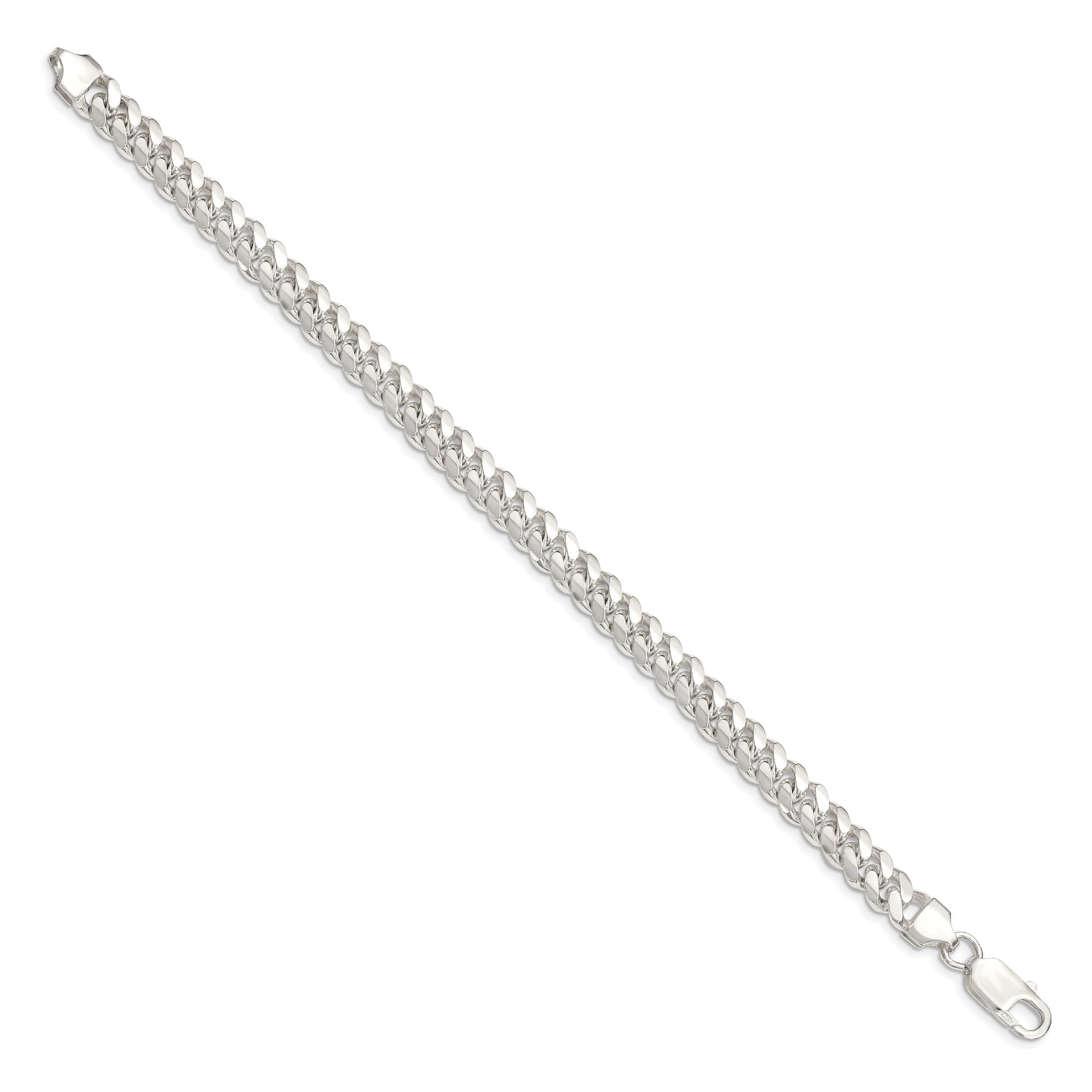 Sterling Silver 7.0mm Polished Domed Curb Chain Secondary image
