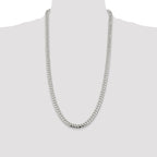Sterling Silver 7.8mm Polished Domed Curb Chain
