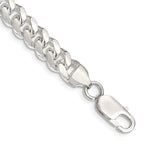 Sterling Silver 7.8mm Polished Domed Curb Chain