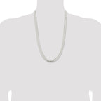 Sterling Silver 9mm Polished Domed Curb Chain
