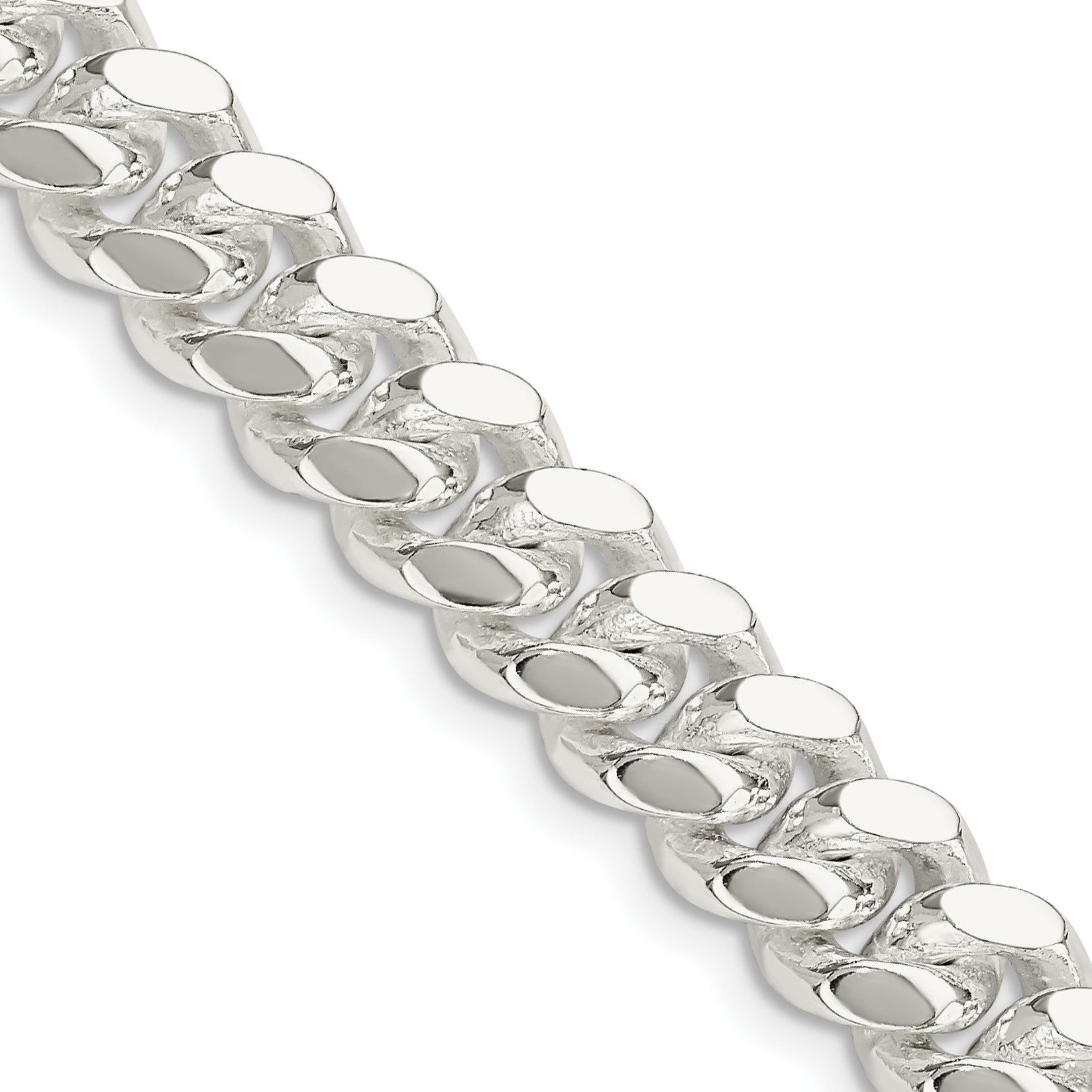 Sterling Silver 9mm Polished Domed Curb Chain Secondary image