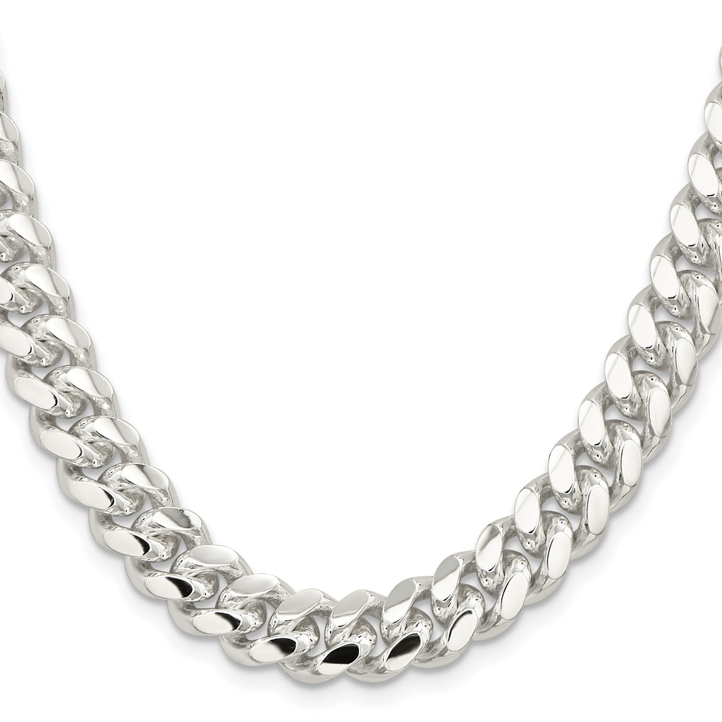 Sterling Silver Curb Chain Necklace 10.7mm