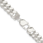 Sterling Silver Curb Chain Necklace 10.7mm