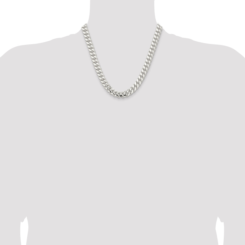 Sterling Silver Curb Chain Necklace 10.7mm