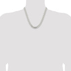 Sterling Silver Curb Chain Necklace 10.7mm