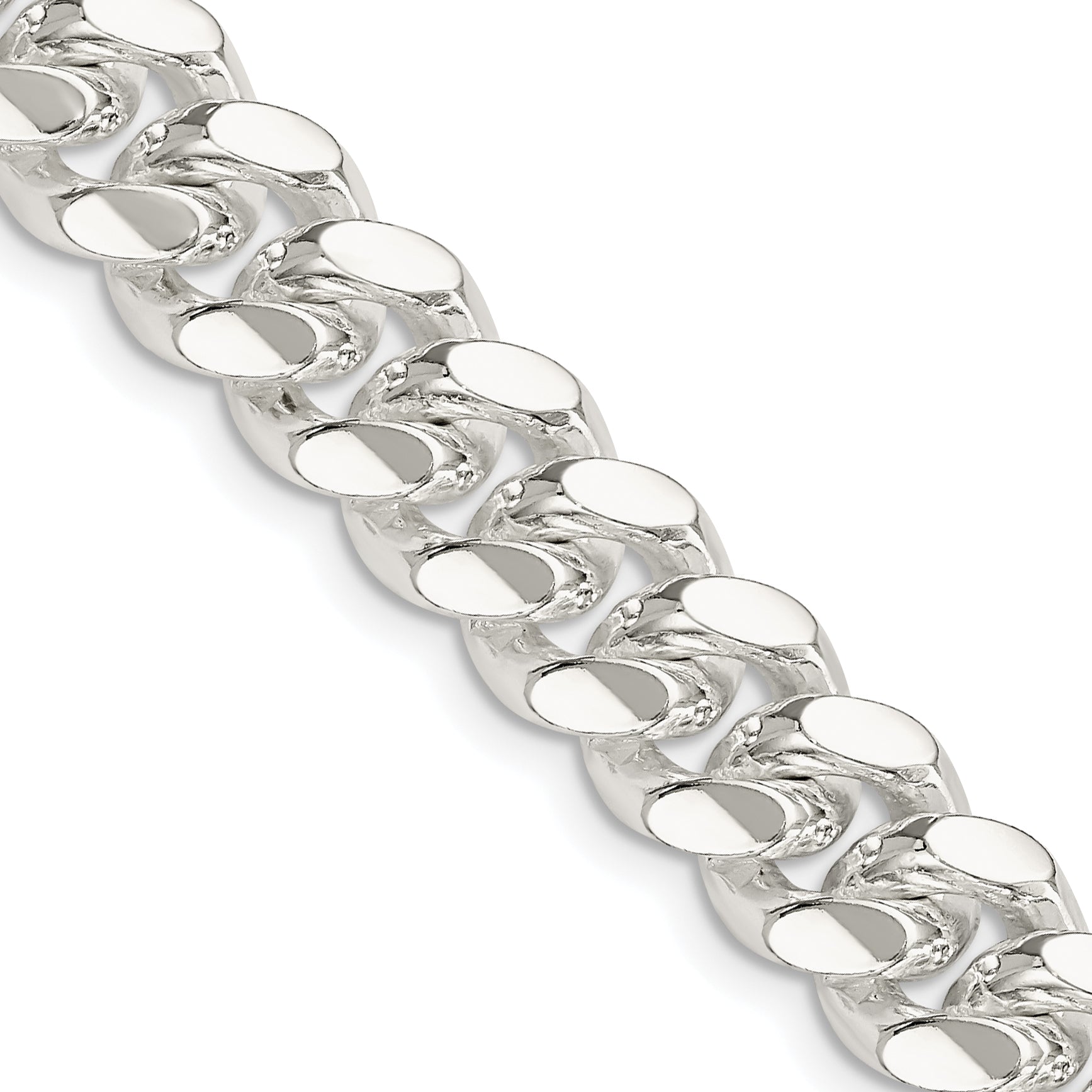 Sterling Silver Curb Chain Necklace 10.7mm Main image