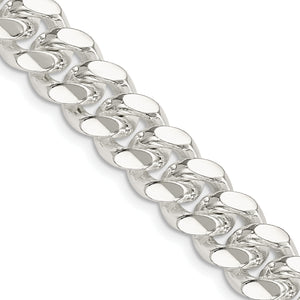 Sterling Silver Curb Chain Necklace 10.7mm
