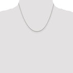 Sterling Silver 1.2mm Diamond-Cut Rope Chain w/ ext.