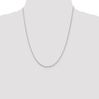 Sterling Silver 1.2mm Diamond-Cut Rope Chain w/ ext.