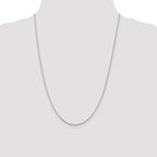 Sterling Silver 1.2mm Diamond-Cut Rope Chain Anklet