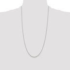 Sterling Silver 1.2mm Diamond-Cut Rope Chain Anklet