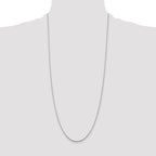 Sterling Silver 1.2mm Diamond-Cut Rope Chain Anklet