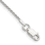 Sterling Silver 1.2mm Diamond-cut Rope Chain Anklet