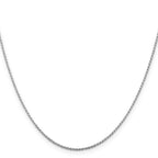 Sterling Silver Rhodium-plated 1.1mm Diamond-Cut Rope Chain