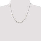 Sterling Silver Rhodium-plated 1.1mm Diamond-Cut Rope Chain