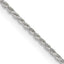 Sterling Silver 1.2mm Diamond-Cut Rope Chain w/ ext.