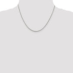 Sterling Silver 1.5mm Diamond-Cut Rope Chain w/ ext.