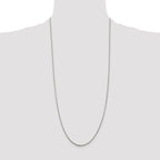 Sterling Silver 1.5mm Diamond-Cut Rope Chain Anklet