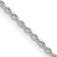 Sterling Silver 1.5mm Diamond-Cut Rope Chain w/ ext.