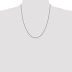 Sterling Silver 1.7mm Diamond-Cut Rope Chain w/ ext.