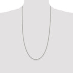 Sterling Silver 1.7mm Diamond-Cut Rope Chain Anklet