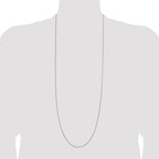 Sterling Silver 1.7mm Diamond-Cut Rope Chain Anklet