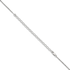 Sterling Silver 1.7mm Diamond-Cut Rope Chain w/ ext.
