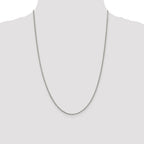 Sterling Silver Rhodium-plated 1.7mm Diamond-Cut Rope Chain