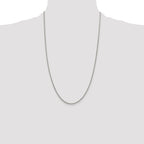 Sterling Silver Rhodium-plated 1.7mm Diamond-Cut Rope Chain