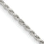 Sterling Silver 1.7mm Diamond-Cut Rope Chain w/ ext.