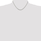Sterling Silver 1.85mm Diamond-Cut Rope Chain Anklet