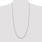 Sterling Silver 1.85mm Diamond-Cut Rope Chain Anklet
