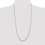 Sterling Silver Rhodium-plated 1.85mm Diamond-Cut Rope Chain Anklet
