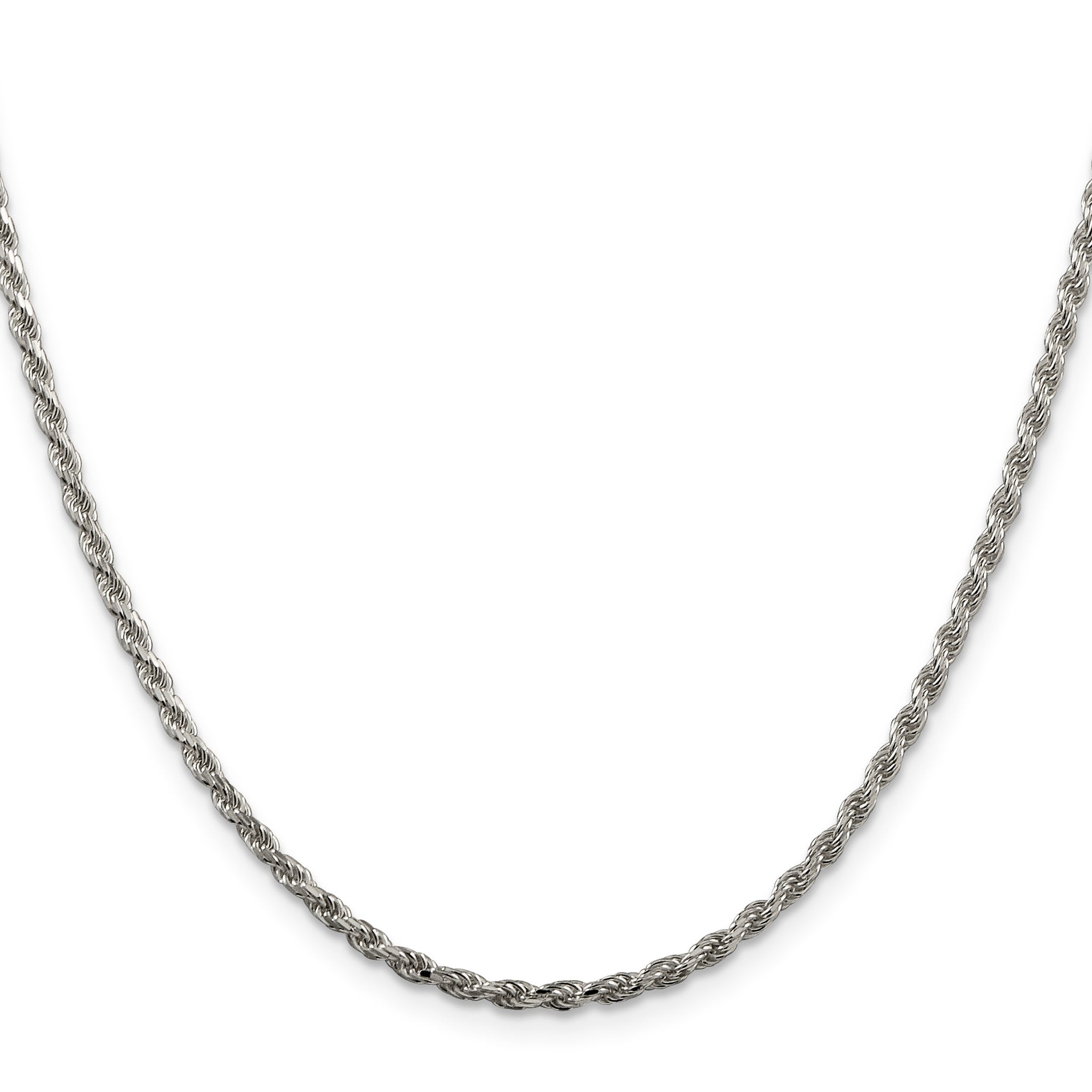 Diamond-Cut Rope Chain in Gold-Plated Sterling Silver, 2.25mm Secondary image